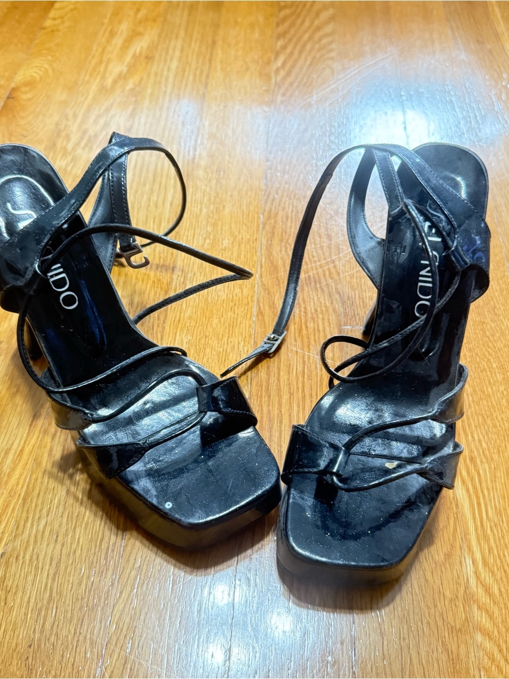 Black Strappy Platform Sandals — Unbranded Women's Dress Heels